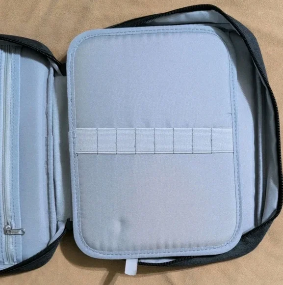 Bible Carrying Book Case Black and Gray Bag Scout Book Cover Handle - Picture 8 of 11